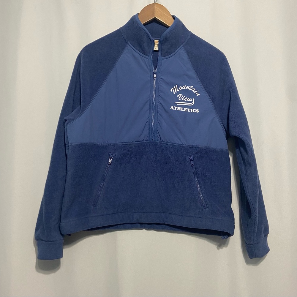 Levi's Women's Gold Tab Summit 1/4 Zip Fleece Pullover Blue Sz Small